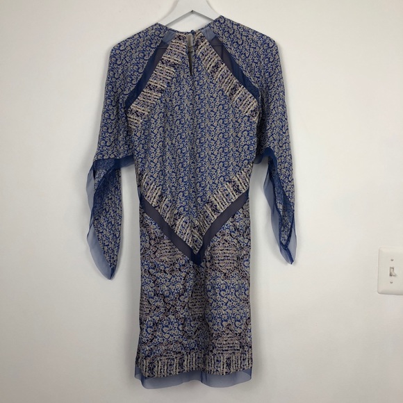 NWT BCBGMAXAZARIA Bardot Printed Dress - Picture 3 of 6